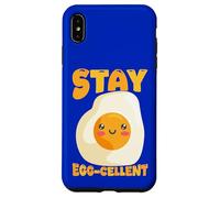 Custodia per iPhone XS Max Stay Egg, grazioso design Kawaii a forma di uovo fritto