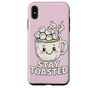 Custodia per iPhone XS Max Stay Toasted Cute Hot Chocolate Marshmallow Tazza Cozy W