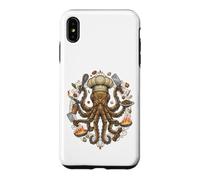 Custodia per iPhone XS Max Steampunk Octopus Chef Cook Mechanical Cuisine