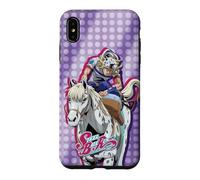 Custodia per iPhone XS Max Steel Ball Run Johnny on Horseback with Show Logo Anime