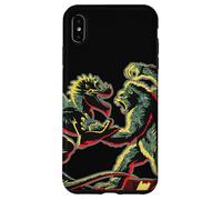 Custodia per iPhone XS Max Stencil Mash Geek tra King Kong Skull Island e Gaw MonsterVerse