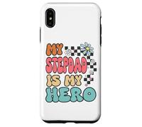 Custodia per iPhone XS Max Stepdad Hero Cute Retro Floral Fathers Day Appreciation