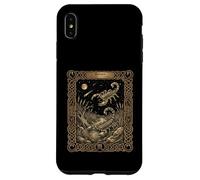 Custodia per iPhone XS Max Stile carta dei tarocchi astrologia dello zodiaco dello Scorpione