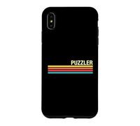 Custodia per iPhone XS Max Stile retrò puzzle