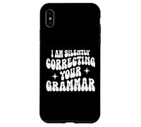 Custodia per iPhone XS Max Sto correggendo silenziosamente la tua grammatica Divertente Sarcastico