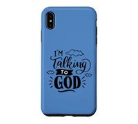 Custodia per iPhone XS Max Sto parlando con Dio Christian Faith Design