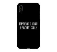 Custodia per iPhone XS Max StoicTech Pixel Art Memento Mori Detto