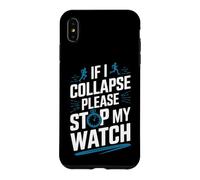 Custodia per iPhone XS Max Stop My Watch Funny Runner Runner Running Marathon