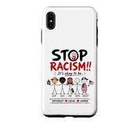 Custodia per iPhone XS Max Stop Racism It's Okay to Be Asian Black Arab Normal American