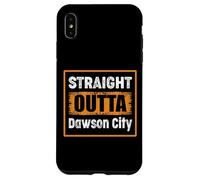 Custodia per iPhone XS Max Straight Outta Dawson City USA retrò invecchiato vintage humo