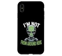 Custodia per iPhone XS Max Strano Divertente Im Not From Around Here Alien Costume