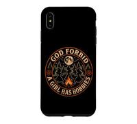 Custodia per iPhone XS Max Streghe Dio non voglia che una ragazza abbia hobby Moon Campfire