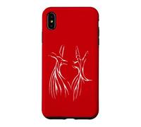 Custodia per iPhone XS Max Studiare la sagoma bianca mistica derviscio