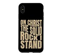 Custodia per iPhone XS Max Su Cristo la roccia solida che sto, uomini e donne cristiani