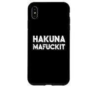 Custodia per iPhone XS Max Suggestiva maglietta Hakuna MaFuckIt | divertente sarcasmo detto