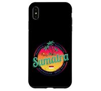 Custodia per iPhone XS Max Sumatra Indonesia retrò tramonto vintage souvenir