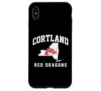 Custodia per iPhone XS Max SUNY Cortland Red Dragons New York State