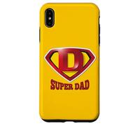 Custodia per iPhone XS Max Super Dad Shield Tee shirt, Happy Father's Day, Best Father
