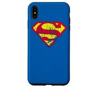 Custodia per iPhone XS Max Superman Classic yello & Red Logo Distressed