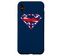 Custodia per iPhone XS Max Superman Great Britian Shield