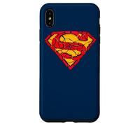 Custodia per iPhone XS Max Superman Shattered Shield Logo