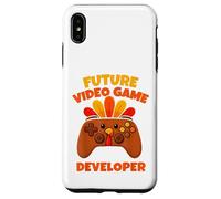 Custodia per iPhone XS Max Sviluppatore di videogiochi Future Thanksgiving Gaming Fun Boy Kid