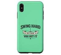 Custodia per iPhone XS Max Swing Hard In Case You Hit It More Holes Golf Meme