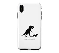Custodia per iPhone XS Max T-Rex e Bassotto - Tutto è possibile - Credere