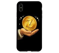 Custodia per iPhone XS Max T-shirt Z Coin Crypto Crypto Design per amore di valuta digitale