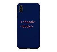 Custodia per iPhone XS Max Tag corpo testa HTML Codifica sintassi Sviluppatore Web CSS Coder