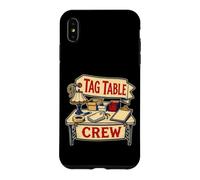 Custodia per iPhone XS Max TAG TABLE CREW Banco per mercatino dell'usato