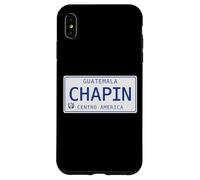 Custodia per iPhone XS Max Targa Guatemala Chapin Quetzal Maya Bandera Flag 502