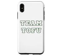 Custodia per iPhone XS Max Team Tofu Vegan Vegetariano Tee Per Gli Amanti Del Tofu.