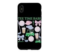 Custodia per iPhone XS Max Tee Time Babe Coquette - Carrello da golf con fiocchi
