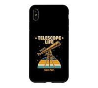 Custodia per iPhone XS Max Telescopio Vita Vedere Far Retro Astronomia Stargazer