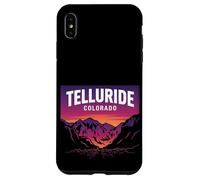 Custodia per iPhone XS Max Telluride Colorado Retro Montagna Tramonto