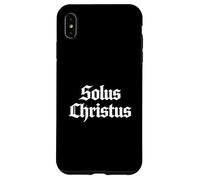 Custodia per iPhone XS Max Teologia Riformata Solus Christus Cristo Solo 5 Solas Design
