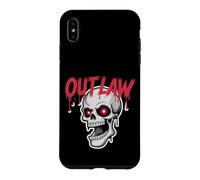 Custodia per iPhone XS Max Teschio Fuorilegge Rosso Occhi Stella Gotica