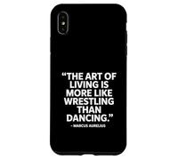 Custodia per iPhone XS Max The Art of Living Marcus Aurelius