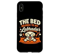 Custodia per iPhone XS Max The Bed Belongs To My Labrador, Labrador divertente