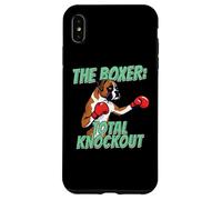 Custodia per iPhone XS Max The Boxer Total Knockout Boxe Dog Boxer