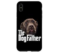Custodia per iPhone XS Max The Dog Father Chocolate Lab Dad Brown Labrador Dad
