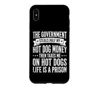 Custodia per iPhone XS Max The Government Steals Half My Hot Dog Money