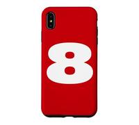 Custodia per iPhone XS Max The Number 8 Eight Sports Team - Stampa frontale per compleanno