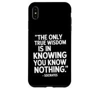 Custodia per iPhone XS Max The Only Wisdom Socrates frase di un filosofo