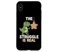 Custodia per iPhone XS Max The Struggles Real Dino T-Rex Pignatta Cartoon Animal