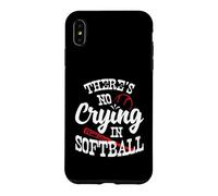 Custodia per iPhone XS Max Theres No Crying in camicia da softball