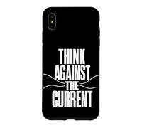 Custodia per iPhone XS Max THINK AGAINST THE CURRENT Pensiero Libero Controcorrente