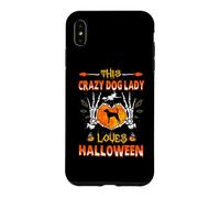 Custodia per iPhone XS Max This Crazy Dog Lady American Foxhound Loves Halloween