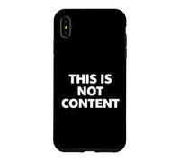 Custodia per iPhone XS Max This Is Not Content